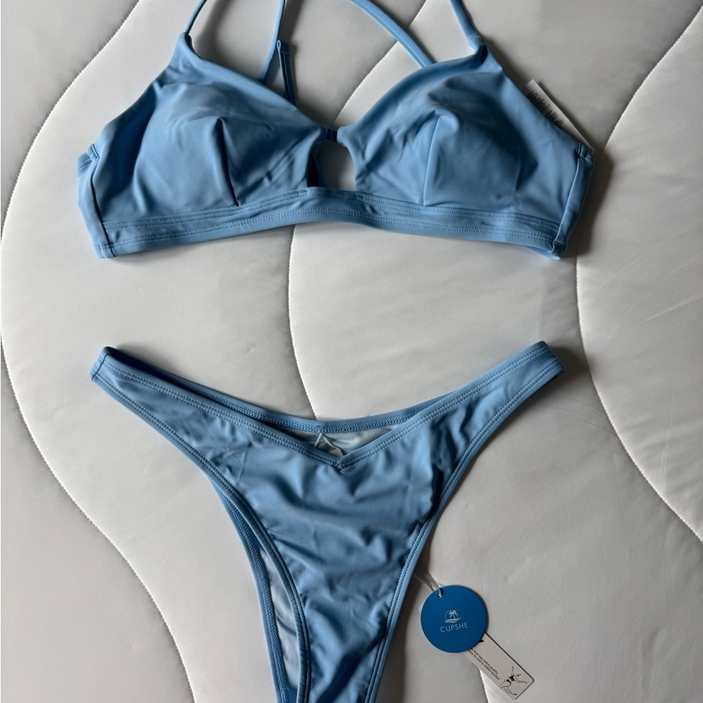 Cupshe Blue Classic Bikini Swimwear